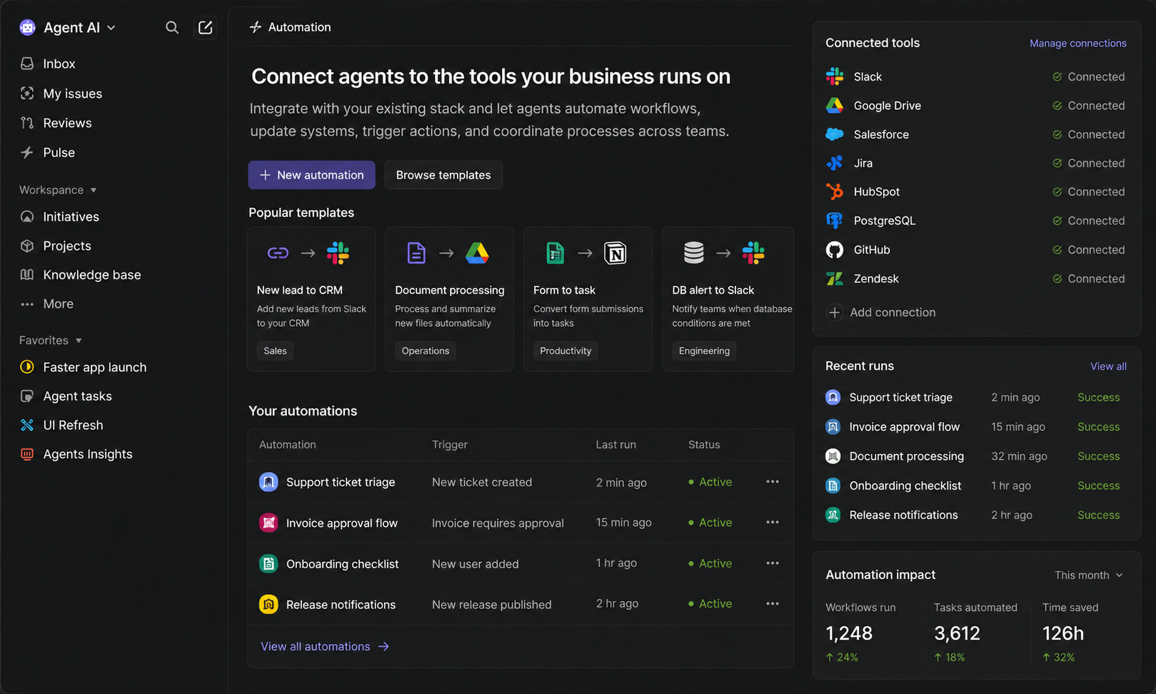 Automation Dashboard